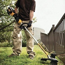 dewalt battery powered weed wacker