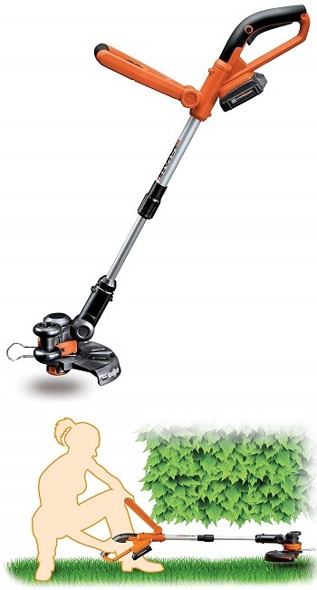 Worx WG155 20 V-MAX Cordless Lithium 10Inch String Trimmer with Edger